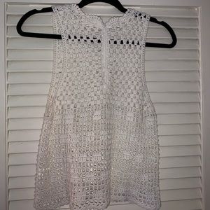 Crochet halter tank top